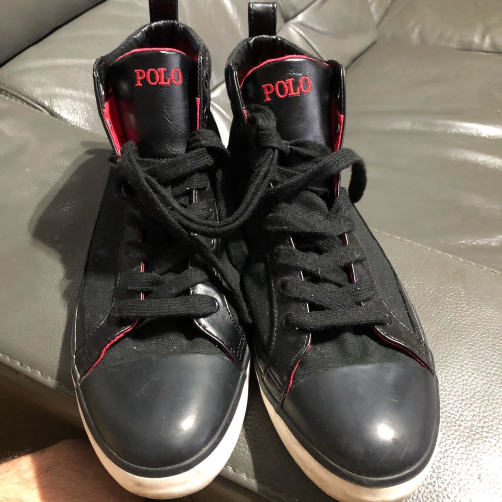 Polo black shoes sz 12